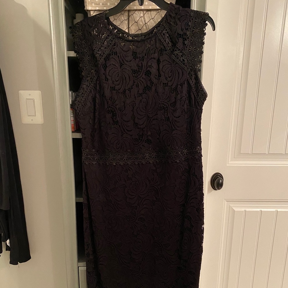 Black lace dress